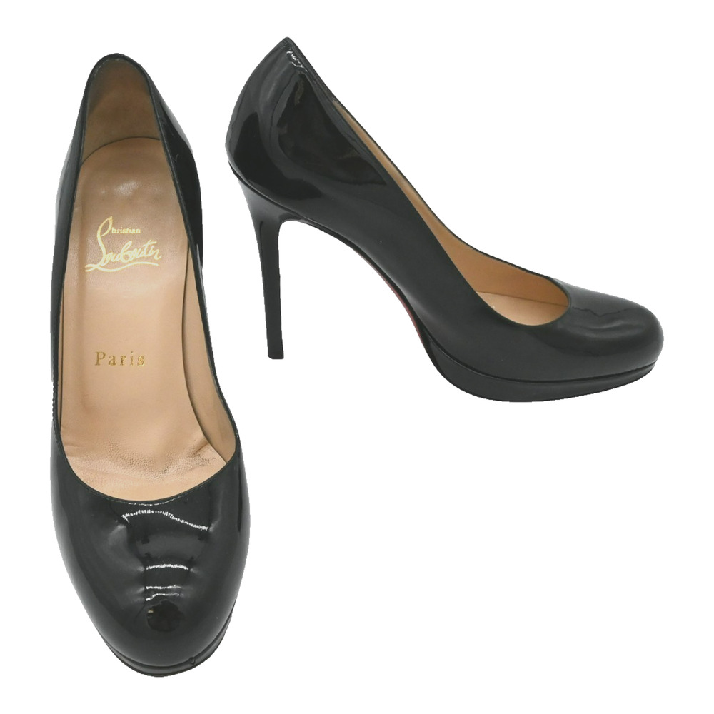 Christian Louboutin New Simple Pump 120 Patent Black Size 36.5